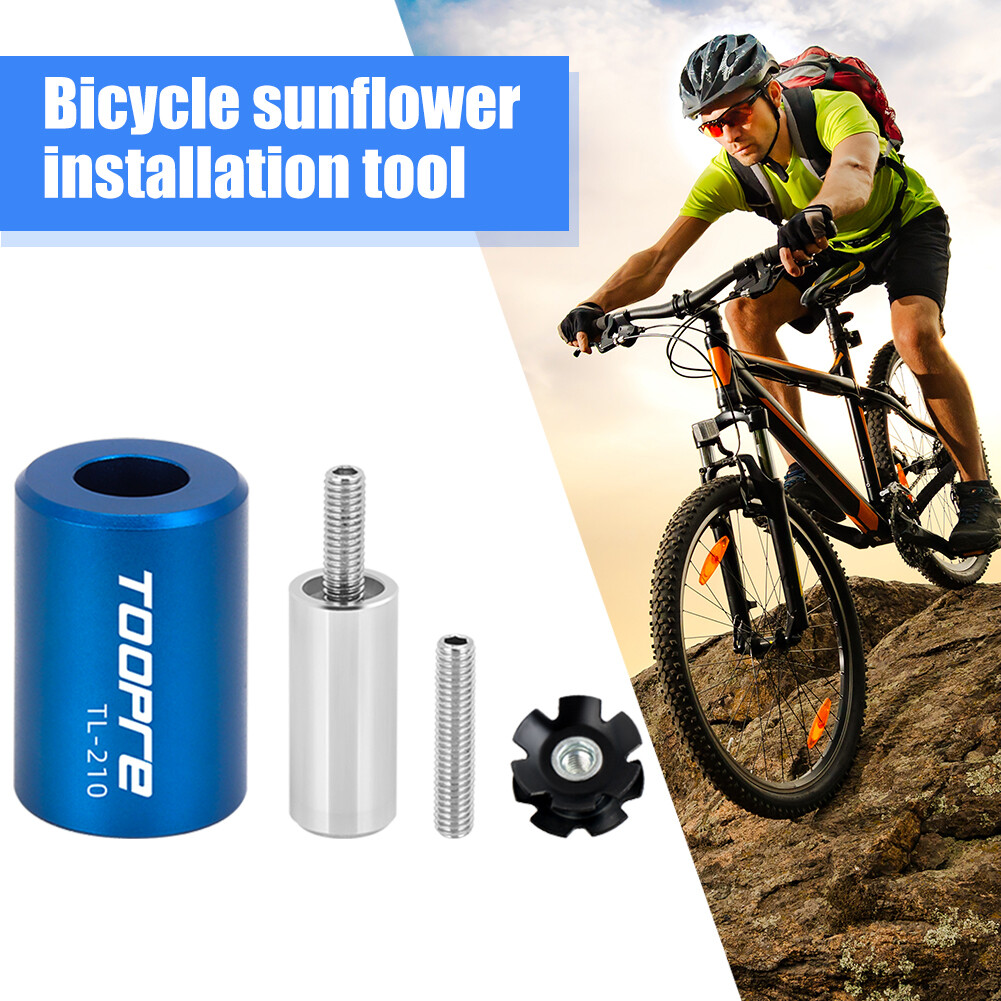 TOOPRE Bộ Dụng Cụ Lắp Đặt Đai Ốc Ngôi Sao Xe Đạp Leo Núi Bộ Lắp Đặt Tai Nghe Phuộc Xe Đạp Đường Trường