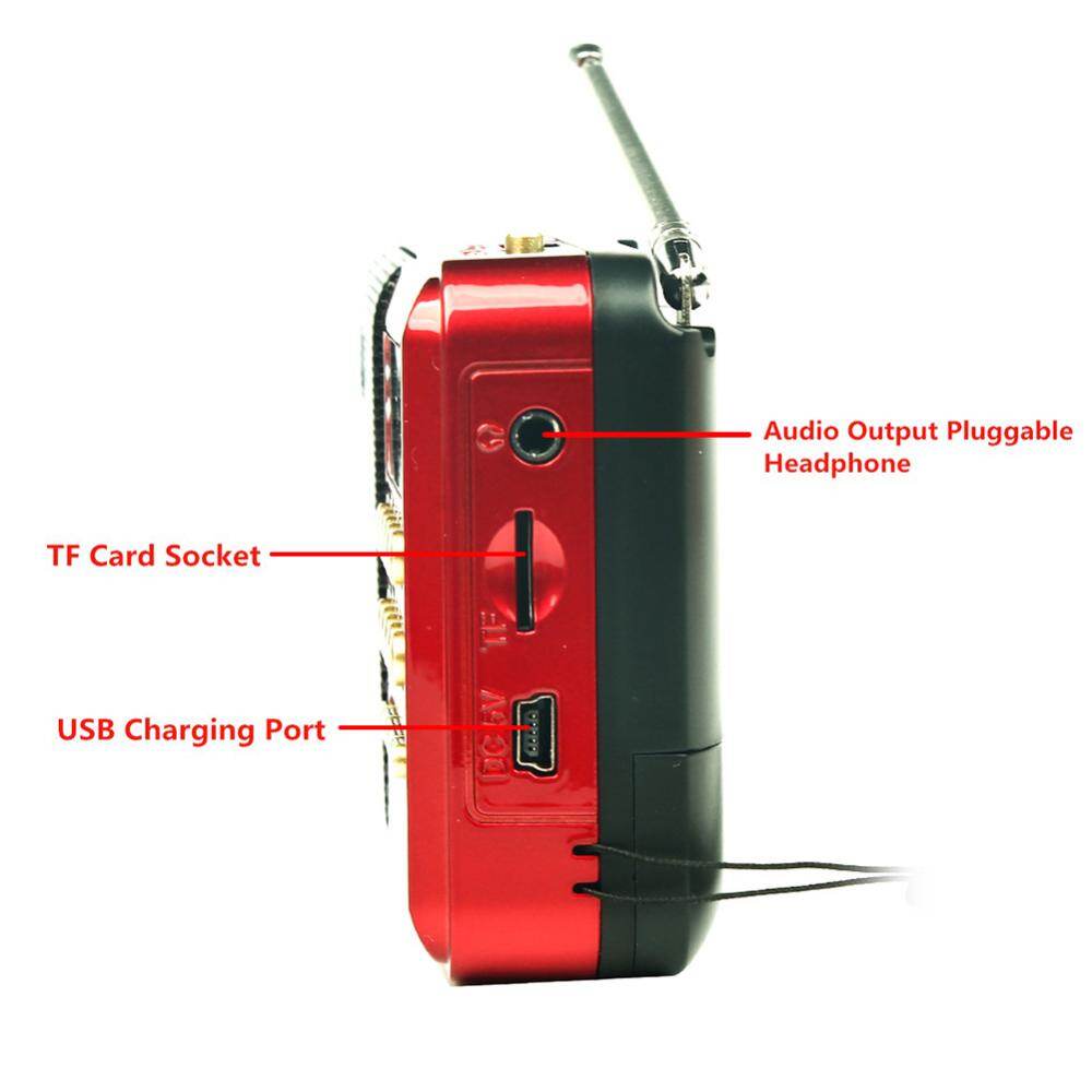 K11 Cầm Tay Kỹ Thuật Số FM MP3 Máy Nghe Nhạc Thiết Bị Loa Đài di động mini Ghi Âm