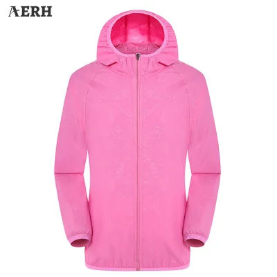 AERH Ultra-Light Rainproof Windbreaker Jacket Breathable Waterproof Windproof for Women Men