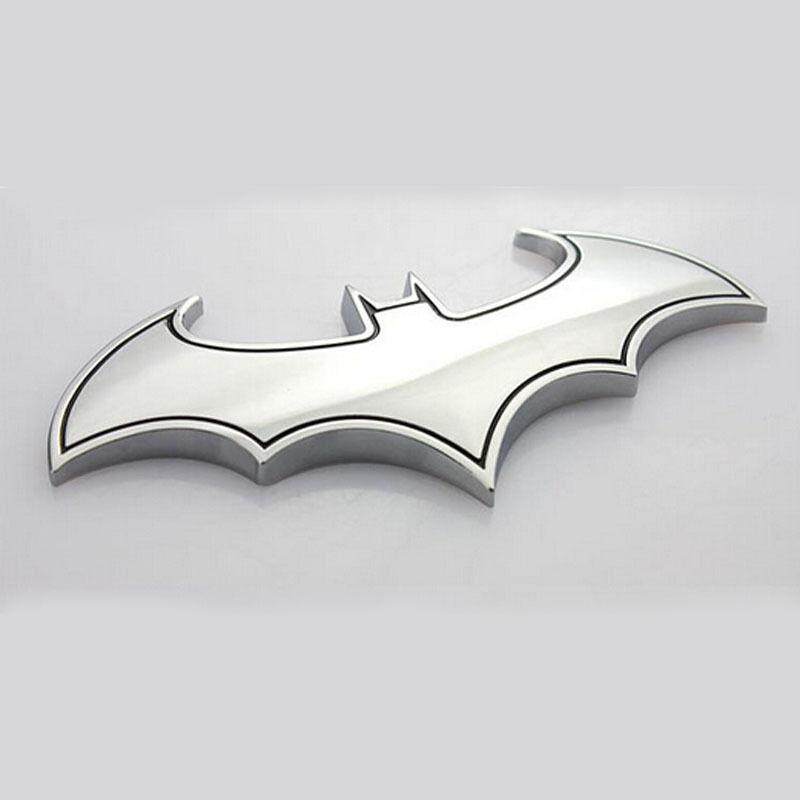 Métal Bat Man badge Noir autocollant de voiture de moto 3D Étiquette  d'insigne d'emblème