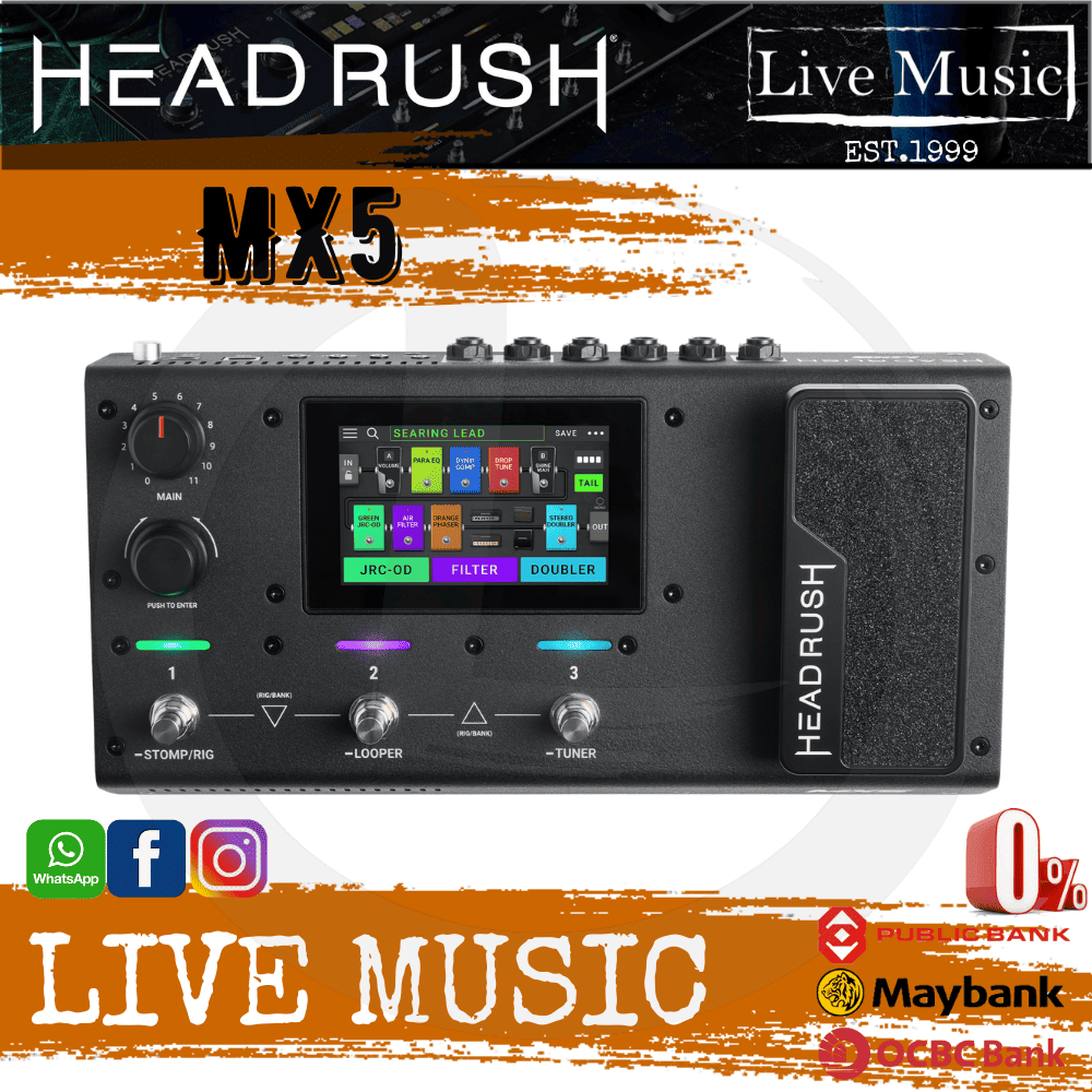 HeadRush MX5 Amp Modeling Guitar Effect Processor Lazada