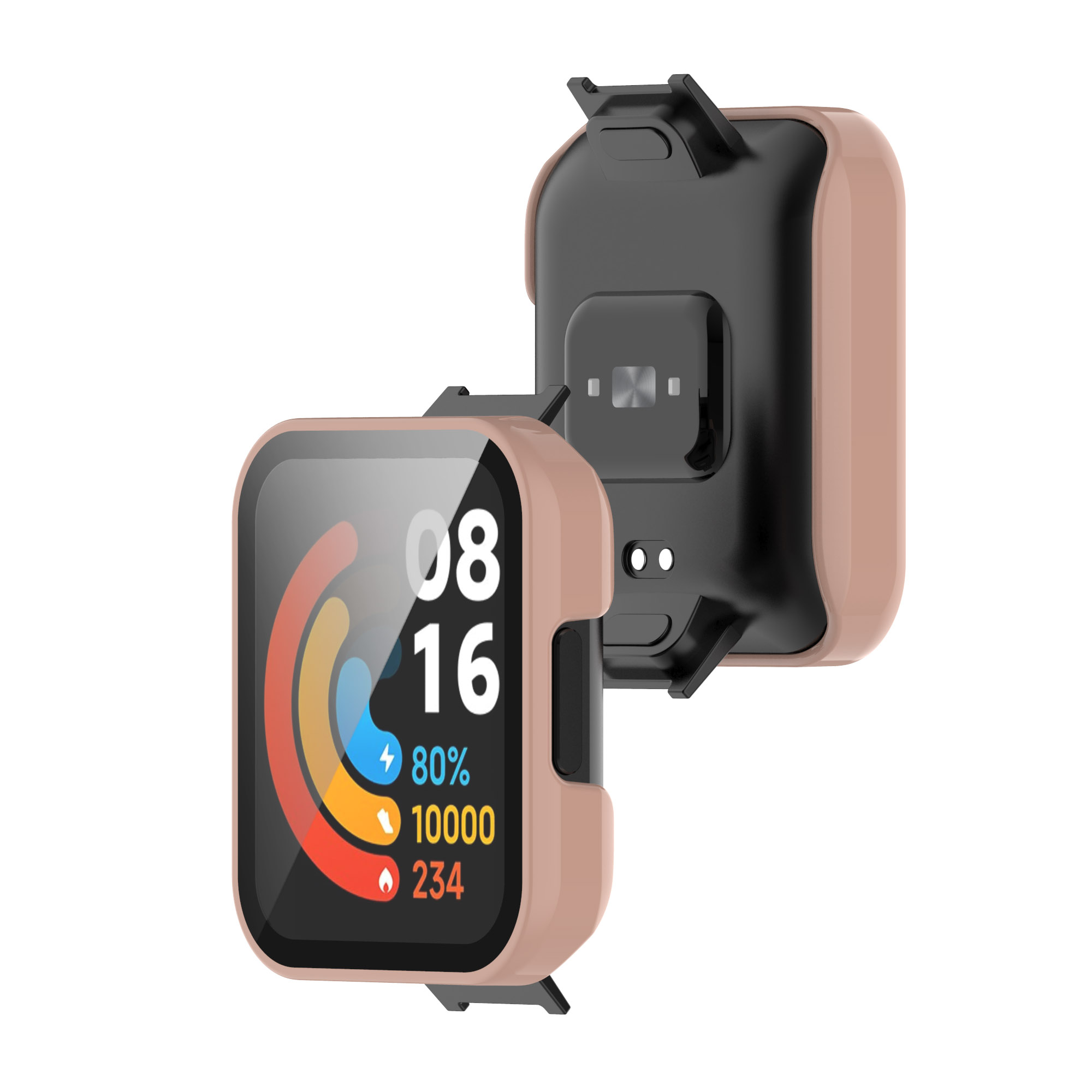 Ốp PC Cứng Vỏ Bảo Vệ Miếng Dán Màn Hình Kính Cường Lực Cho Redmi Watch 2 Lite 3 / Mi Watch Lite 1 2