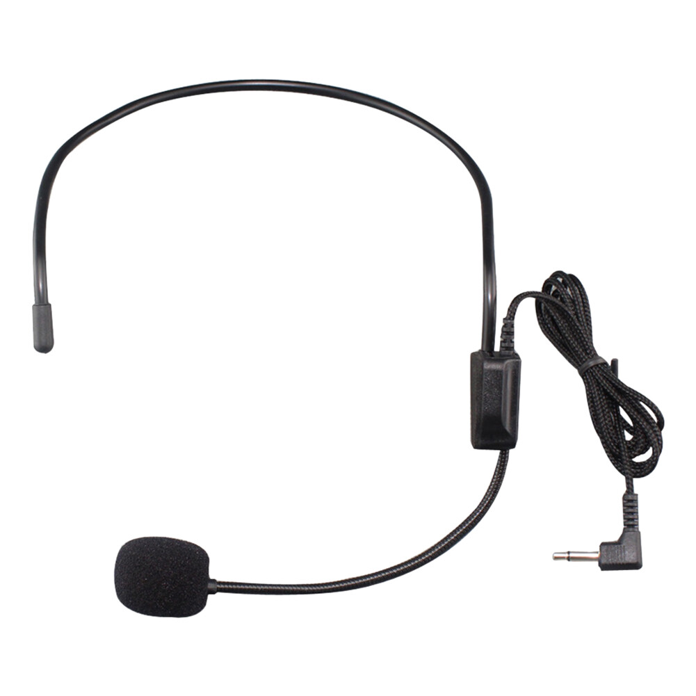 Tai Nghe Có Dây Cắm 3.5Mm Tai Nghe Micro Điện Dung Đeo Đầu Micro Micro Micro Cho Loa Giảng Dạy Máy Tính Hướng Dẫn Du Lịch