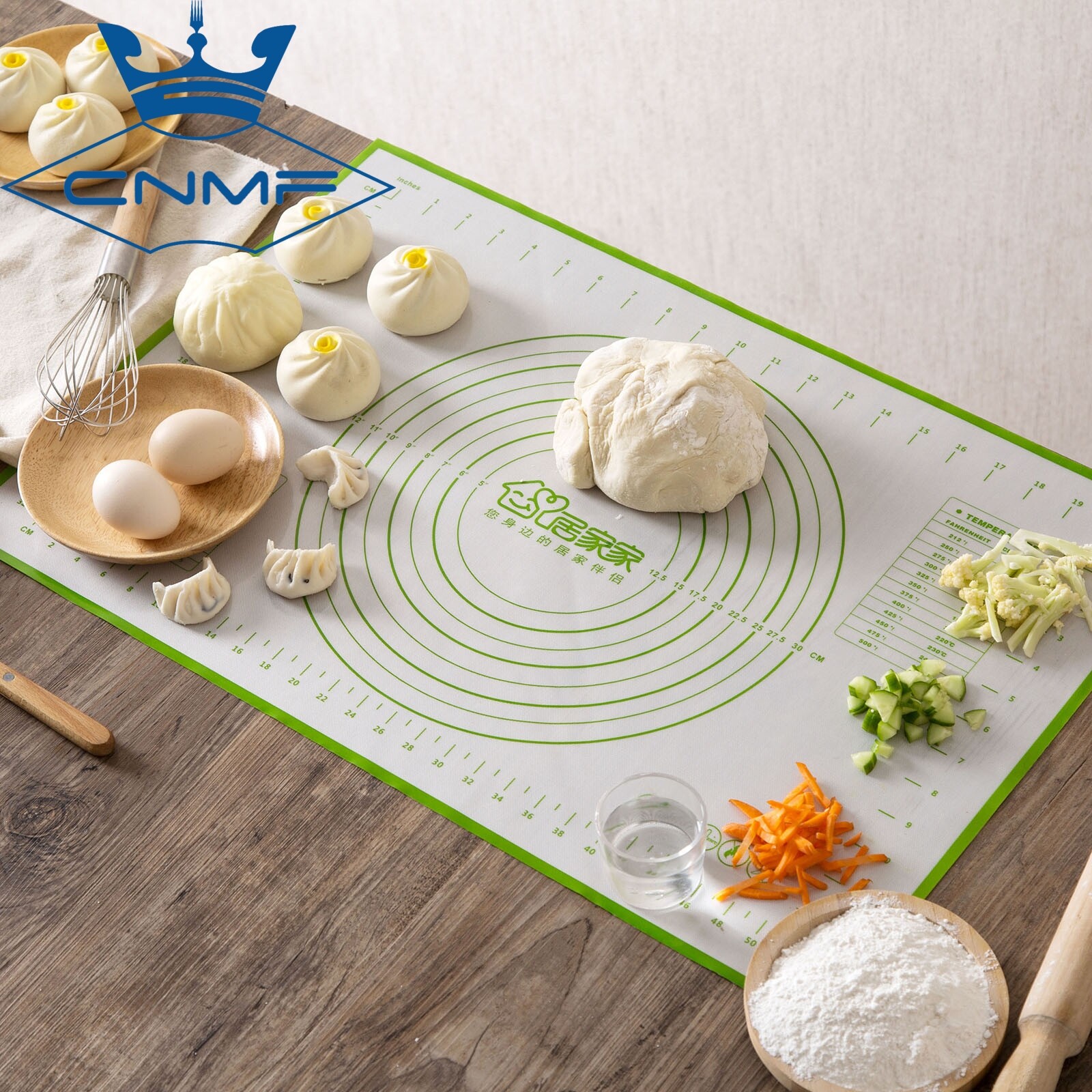 CNMF Silicone Kneading Pad Chopping Board Kitchen Baking Tools Rolling Silicone Pad 50x40cm