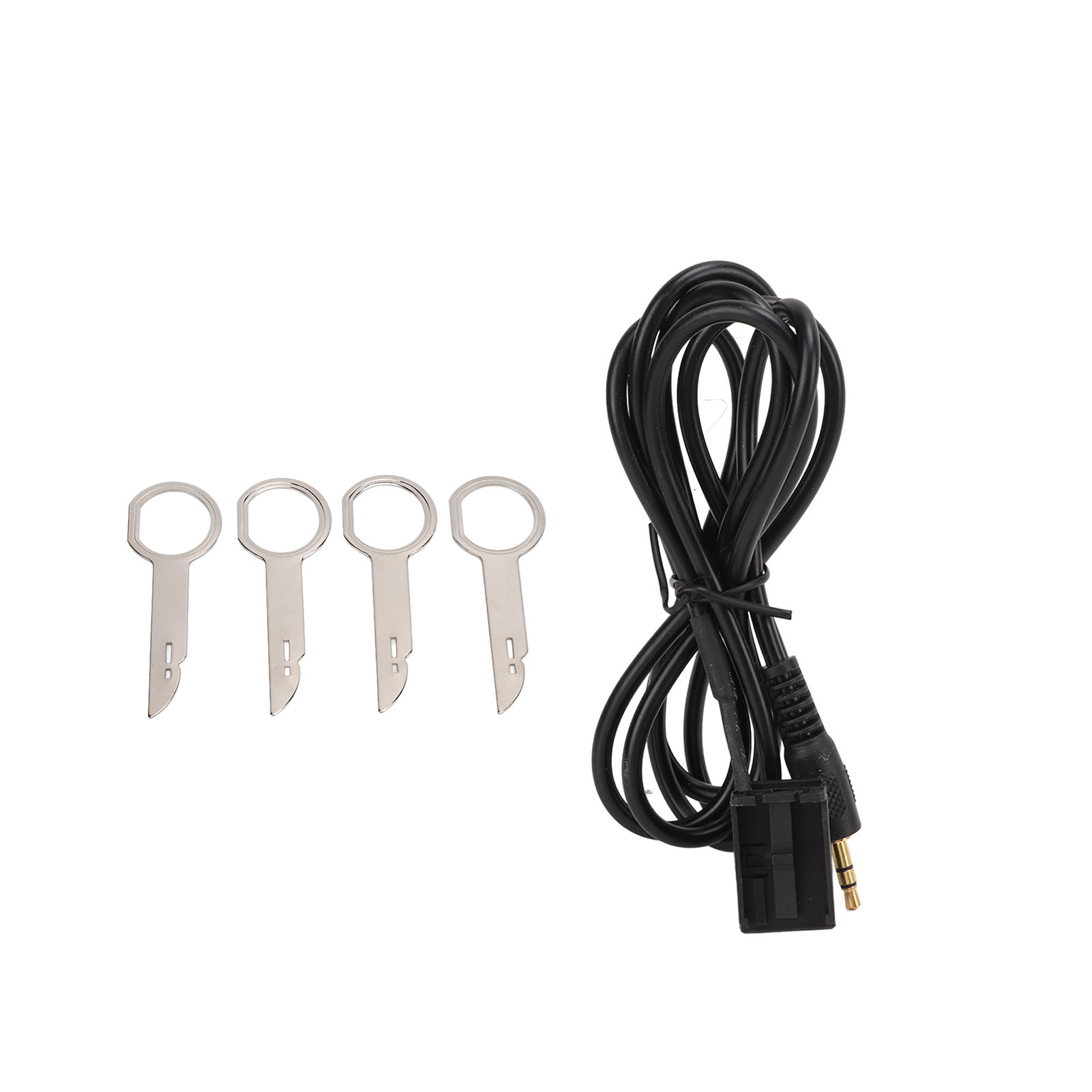 3.5mm Audio Input Aux Cable Adapter with 4 Removal Tools Replacement for Ford Fiesta Mondeo Focus MK2 Transit Fusion