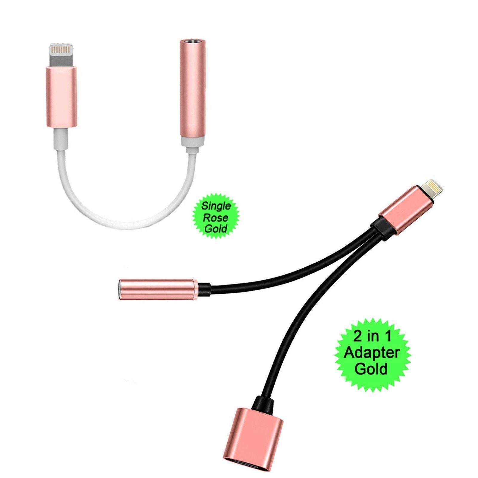 Adaptor Lightning Headphone Kabel Charger Konverter Earphone 3.5 Mm untuk IOS 12 iPhone 7/8/X