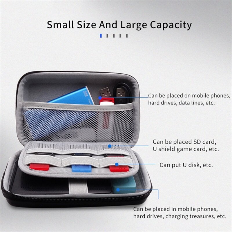 BlueWow Túi Đựng Tai Nghe Chơi Game Màu Đen Túi Đựng Đồ Hình Vuông Hộp Đựng Tai Nghe Bluetooth S07 Túi Bảo Vệ Túi Du Lịch Hộp Đựng Tai Nghe