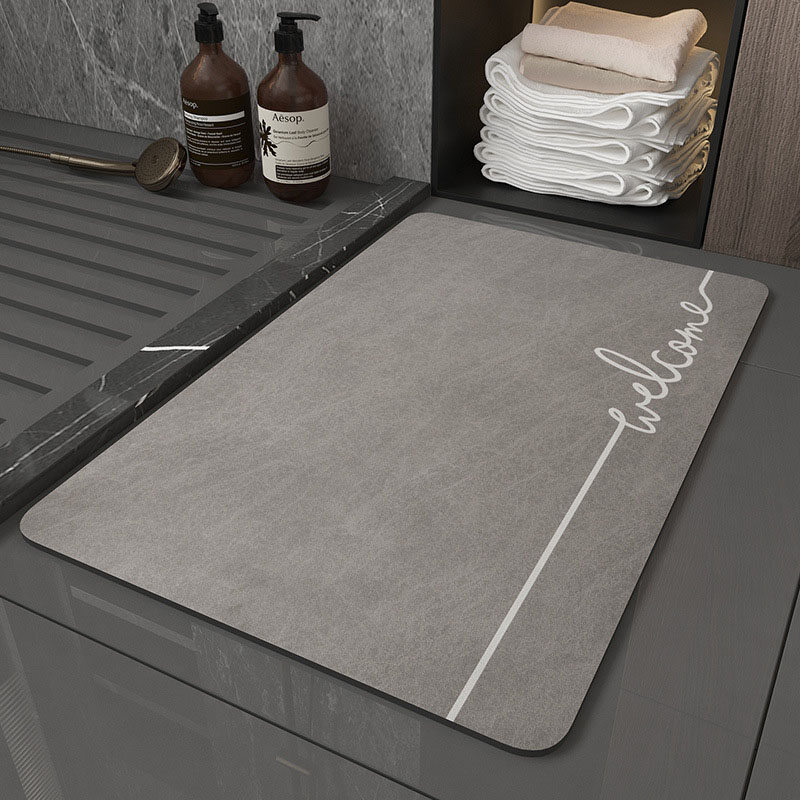 Bathroom Floor Mat Super Absorbent Quick Dry Mat Non Slip Shower Mats Toilet Floor Mat Door Mat Entrance Kitchen Floor Mat Anti Slip Foot Mat Modern Simple Mat