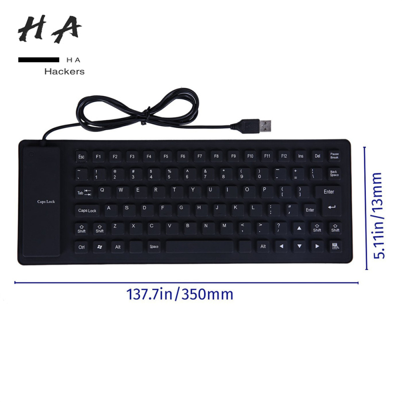 85-key Flexible Soft Silicone Keyboard Waterproof Dustproof Desktop Usb Roll Up Keyboard For Pc Laptop Notebook