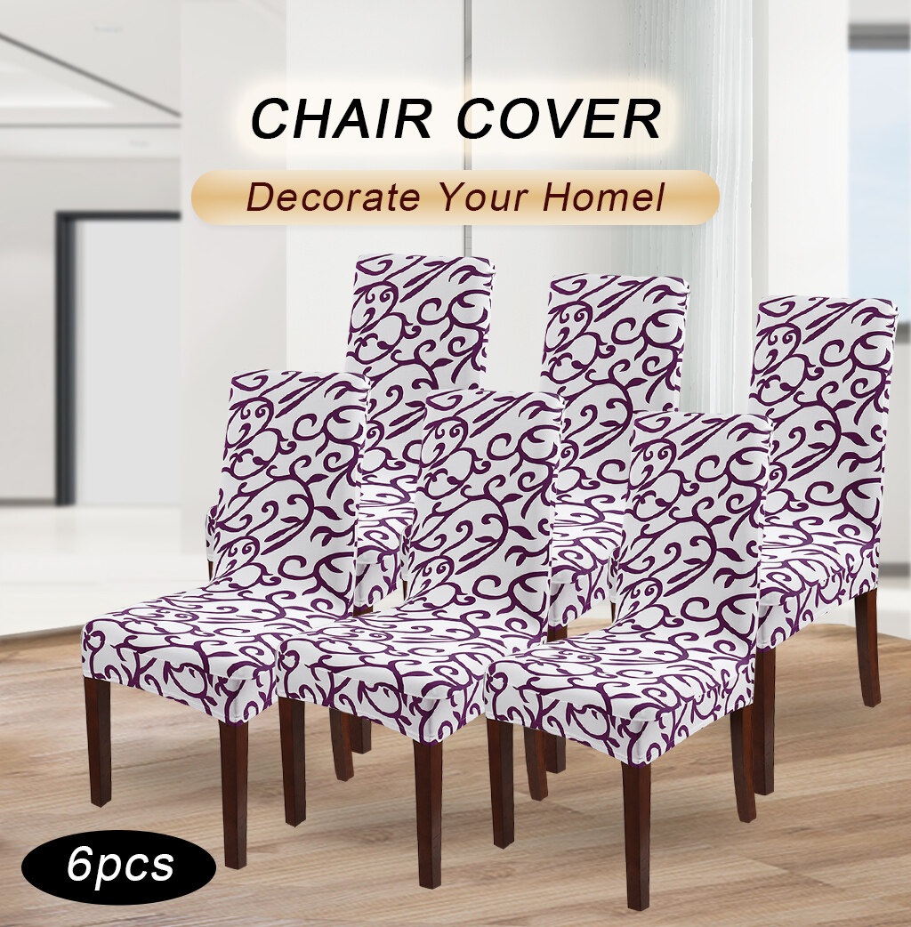 2//4//6X Stretch Plush Dining Room Wedding Party Hotel Home Chair Seat Stool Cover
