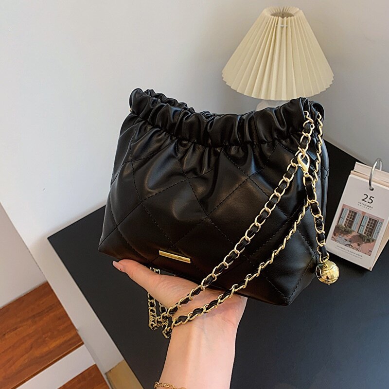 IELGY Fashion Casual Commuter Shoulder Bag Fashion Simple Casual Bucket Bag