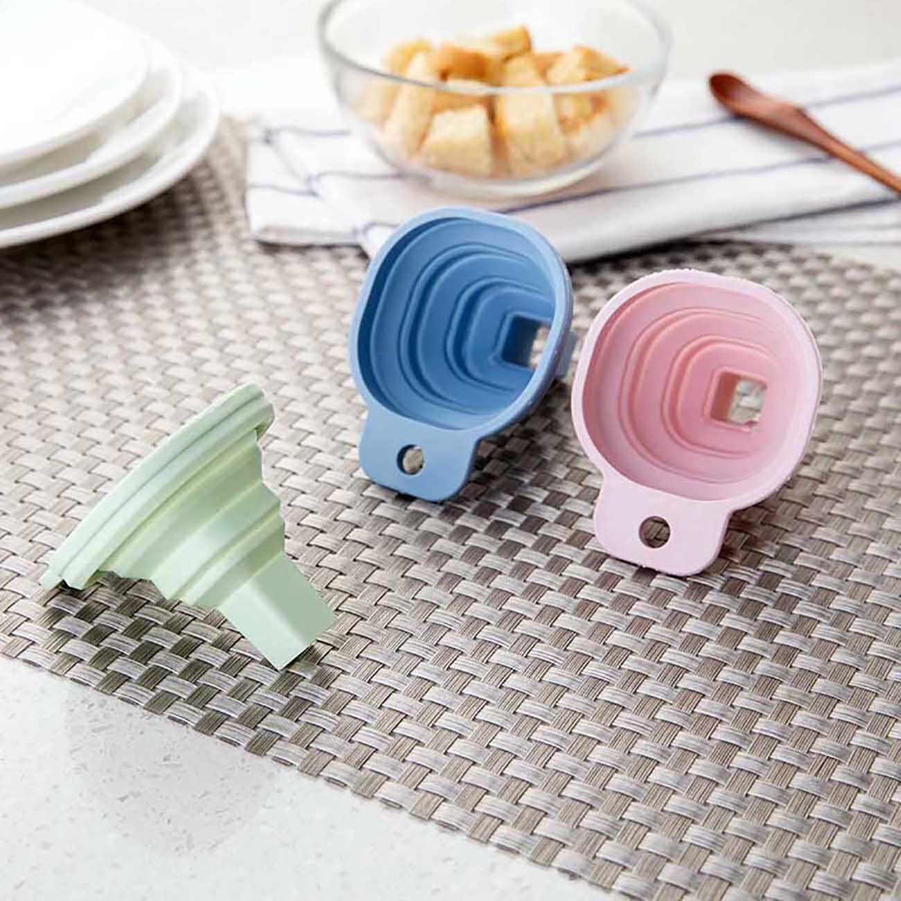Phễu Nhỏ Bằng Nhựa Công Cụ Pha Chế Chất Lỏng Nhà Bếp Phễu Dầu Nhỏ Có Thể Gập Lại