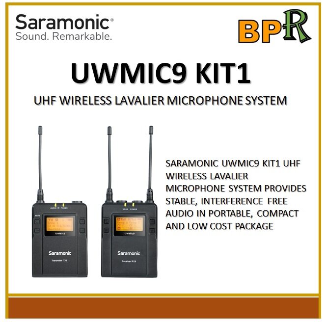 Saramonic UWMIC9 KIT2 ( 2TX9+RX9 ) UHF Wireless Lavalier