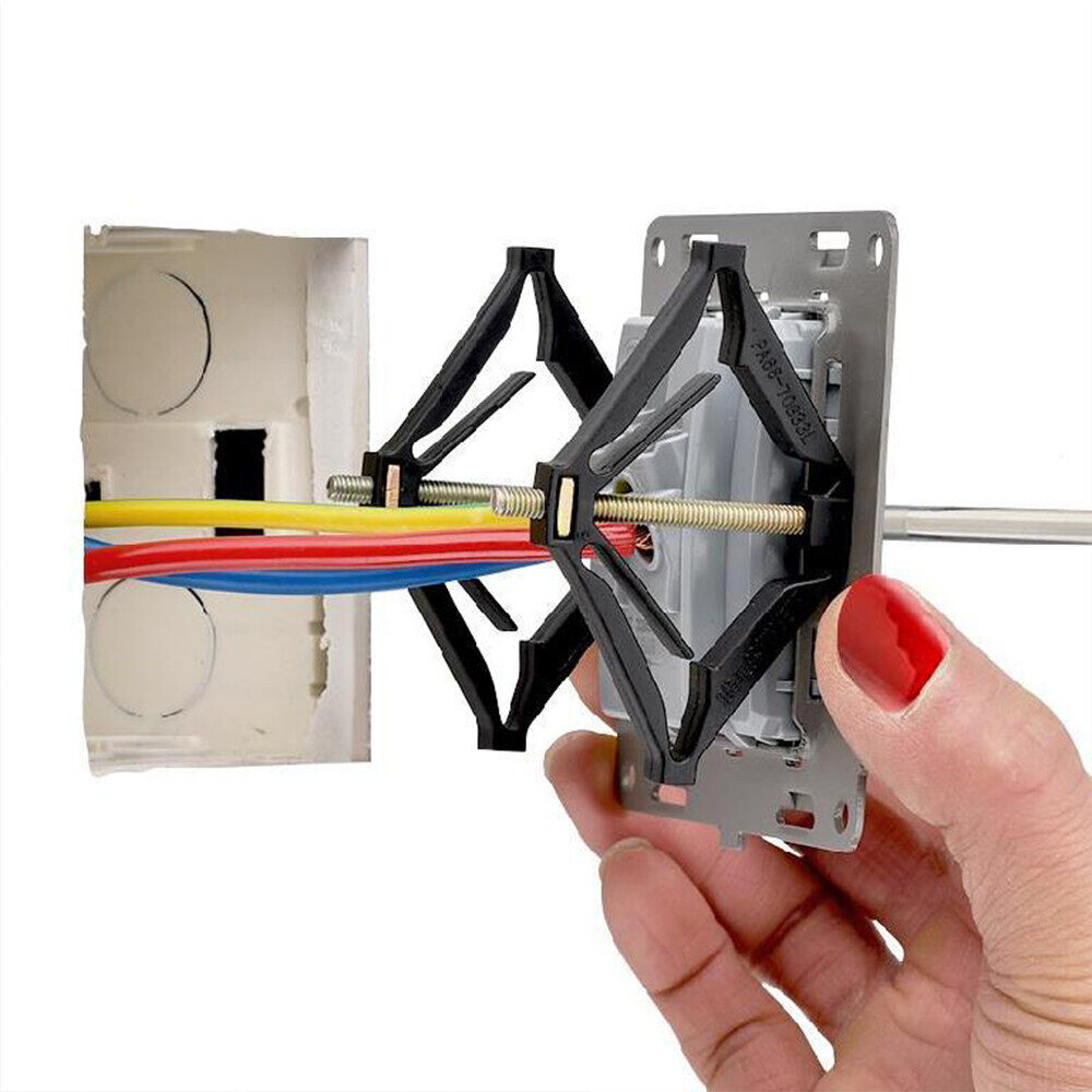 Thiết Bị Sửa Chữa Hộp Đáy Ổ Cắm Tường Vít Hộp Đáy Công Tắc Gắn Tường 86Mm Cố Định 68x43.6x9.4mm