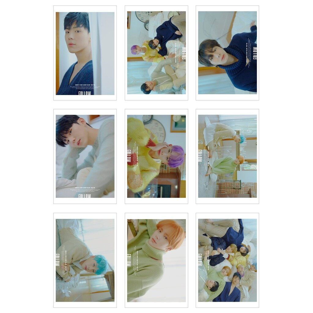 Lomo card ảnh monsta x - follow : find you