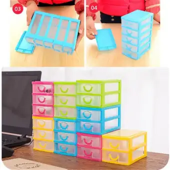 5drawer Multi Layer Plastic Storage Box Desktop Organizer Drawer