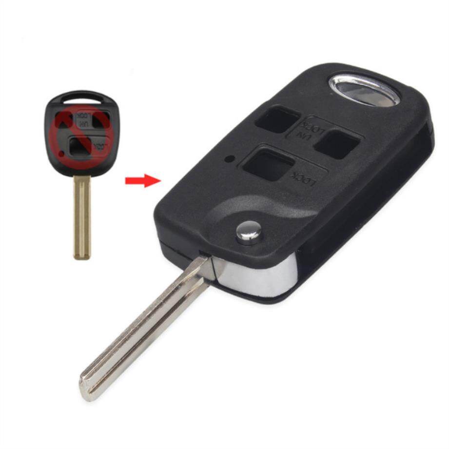 Remote Car Key Flip Shell Fob Cover For Lexus Es Rx Lx Gsfor For Toyota Land Cruiser 2/3 Buttons