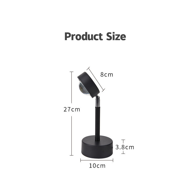 YONUO Đèn LED  5w màu ánh sáng bầu khí quyển, cầu vồng, hoàng hôn làm nền chụp ảnh sống ảo-INTL