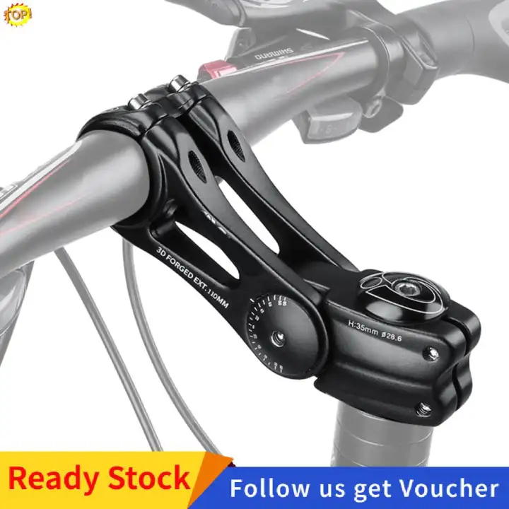 road bike stem and handlebars