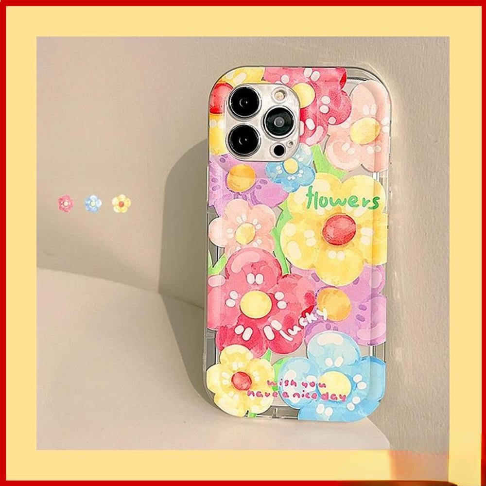 Compatible with IPhone 11 Case for IPhone 14 Pro Max Transparent TPU Case, Soft Case, Shockproof Airbag Flower IPhone 13 Pro Max IPhone 12 Pro Max 11 7Plus 6Plus XR XS Max