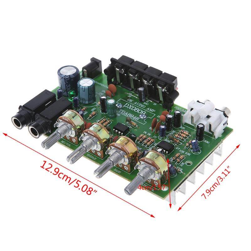 12V 60W Stereo Âm Thanh Kỹ Thuật Số Khuếch Đại Công Suất Bảng Mạch Điện Tử Module DIY