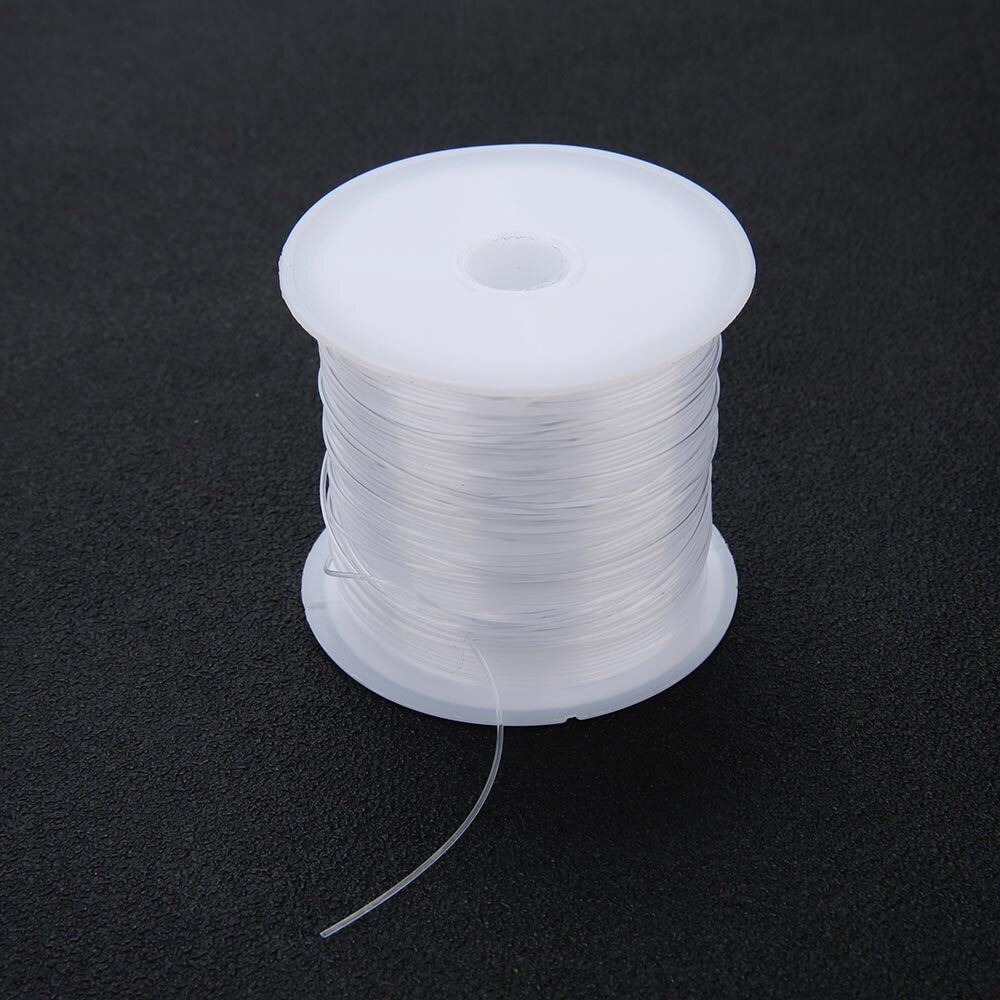 1 roll 0.2 0.25 0.3 0.35 0.4 0.45 0.5 0.6mm transparent fish line wire cord no stretch crystal beading thread for diy jewelry