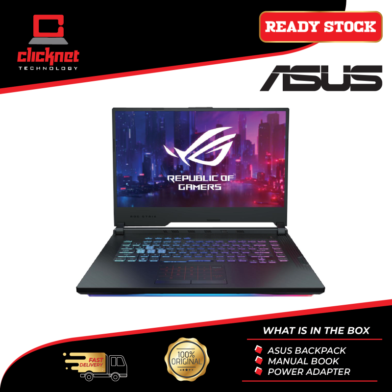 Asus ROG Strix G G531G-TAL236T 15.6 FHD IPS 120Hz Gaming Laptop (i5-9300H, 4GB, 512GB, GTX1650 4GB, W10) Malaysia