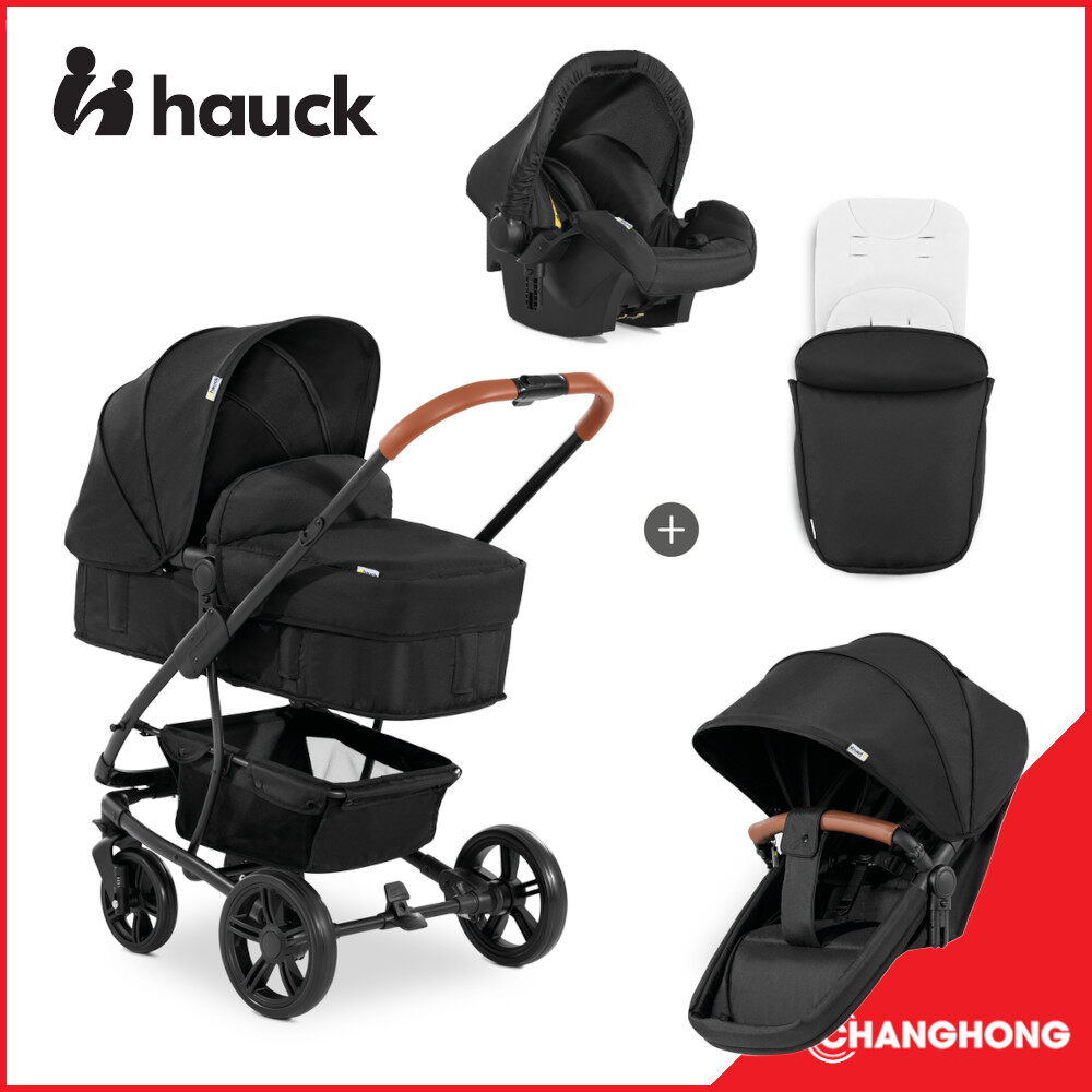 HAUCK PACIFIC (Baby Stroller, Pram Car Seat 3-in-1 Set Travel