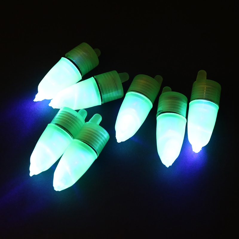 10pcs Night Float Fishing Rod Tip LED Light  Alarm Bell Bite Carp Clip Alerter