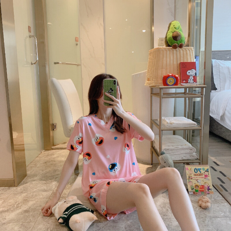 Nơi bán Bộ Đồ Ngủ Pajama Cartoon Paten 2020 Mùa Hè Tay Ngắn Quần Áo Ngủ Đáng Yêu Mi-Ckey Quần Áo Đi Chơi Quần Áo Ngủ