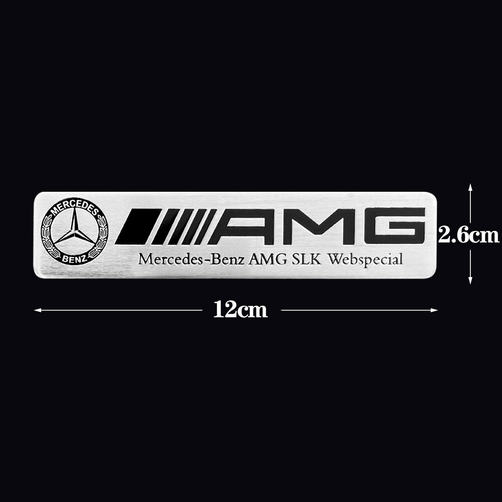 For Mercedes Benz EMBLEM LOGO Decal ABS Stickers Aluminum Alloy