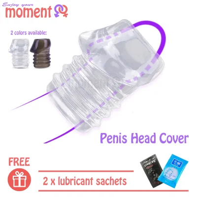 Reusable Penis Head Cover Penis Glans Sleeve Extension Delay Ejaculation - Sex Toys for Men