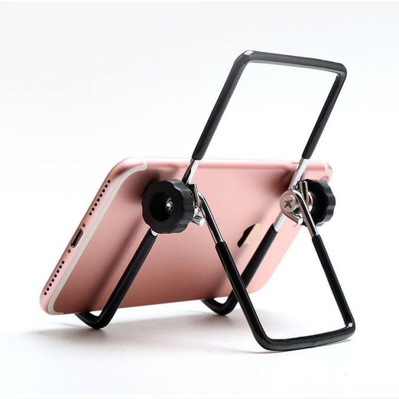 Giá Đỡ Điện Thoại Di Động Thiết Bị Học Tập Máy Tính Bảng Ipad Lười Để Bàn Khung Kim Loại Đa Chức Năng Có Thể Gập Lại Kệ