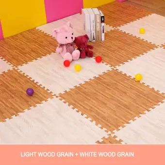 30 30cm 6pcs 60 60cm 4pcs Wood Memory Foam Floor Mat Tatami Mats