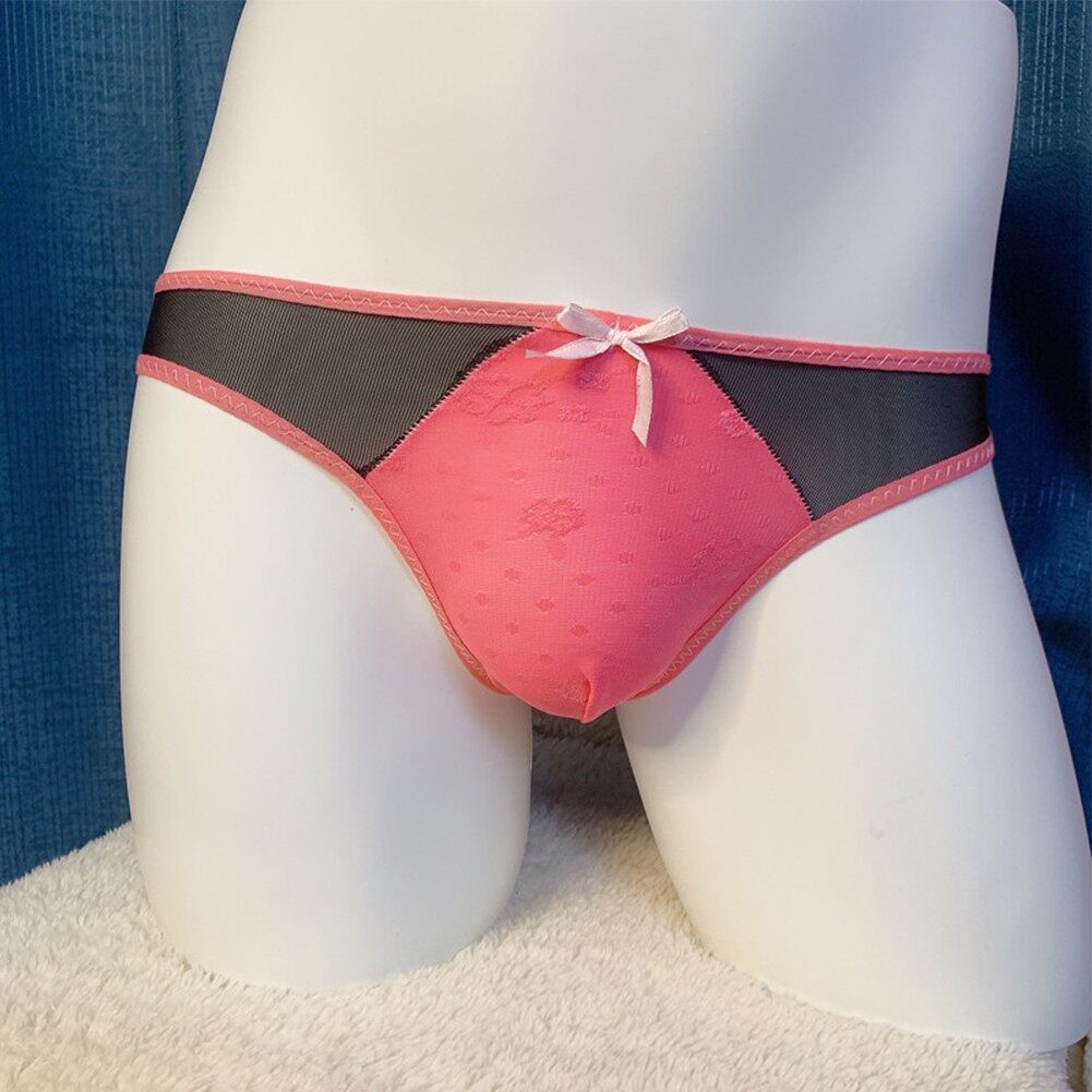 【specialthing】 Sissy Underpants For Men Ultra-Thin Breathable Jacquard Large Underwear 【Ready Stock】