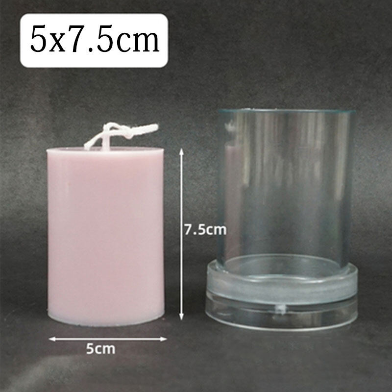 pzcf 1Pc Handmade Candle Making Mould DIY Candle Molds Cylinder Candle Mold DIY Accessory