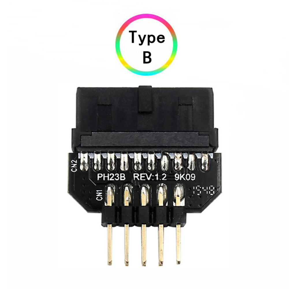 USB 3.0 20-Pin to USB 2.0 9-Pin Adapter Front Panel Converter for Motherboard Computer Accessories
