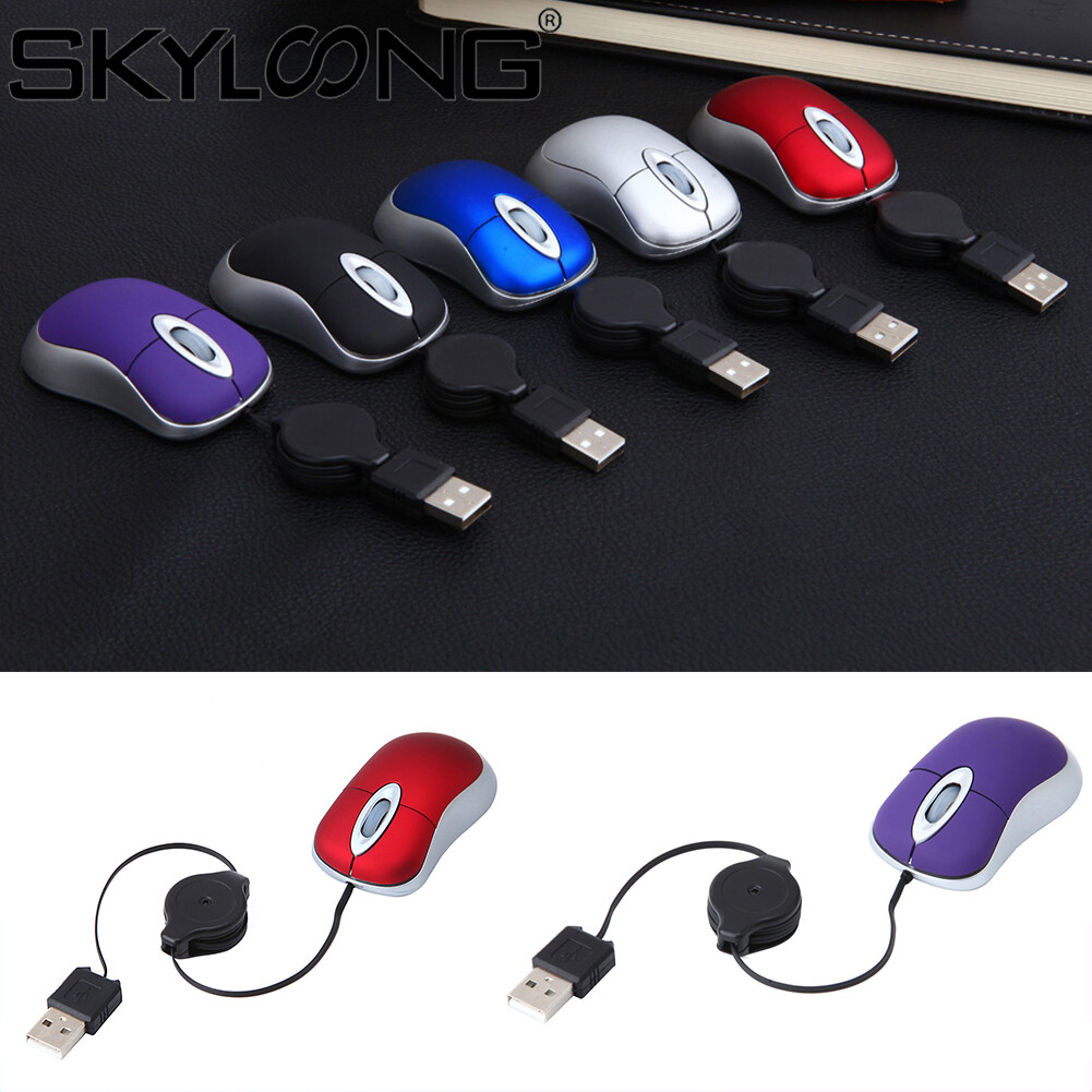 Skyloong Chuột Có Dây Quang Mini USB Cho Máy Tính Xách Tay Máy Tính 3 Phím 1600DPI Thông Dụng