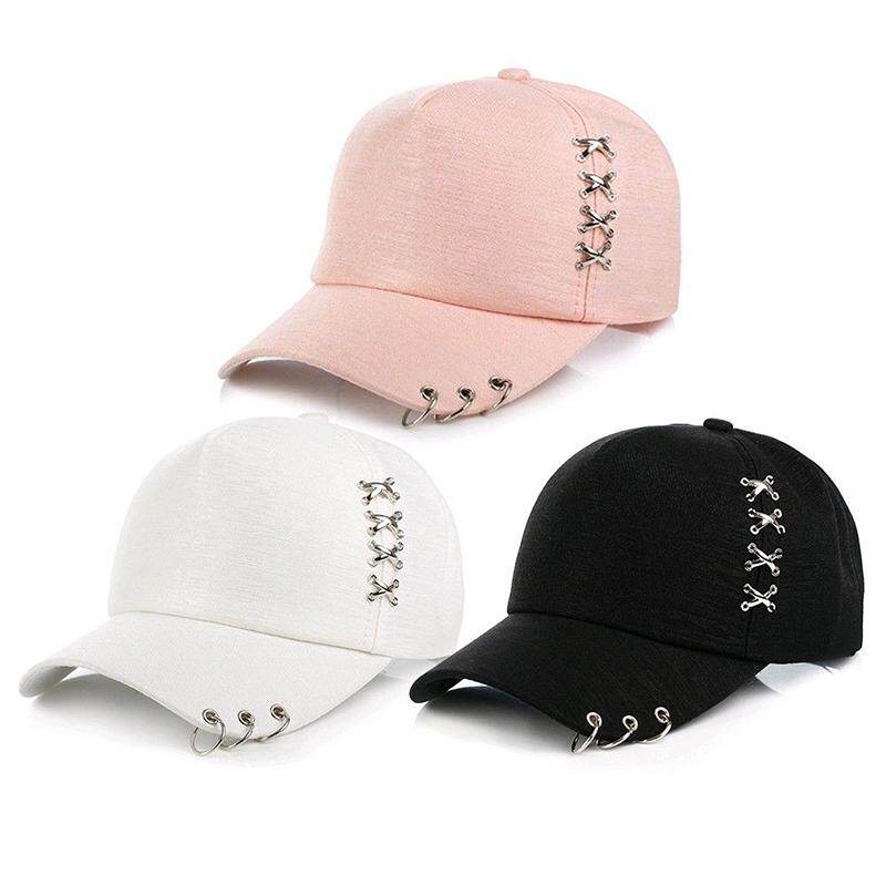 QN KPOP Hat Piercing Ring Baseball 