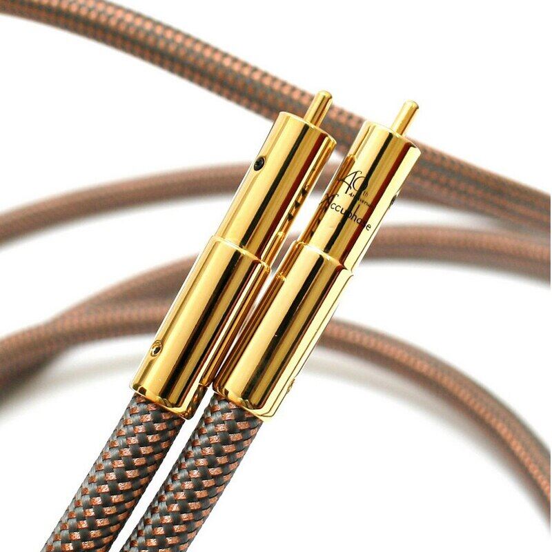 Hifi RCA Cable Accuphase 40Th Anniversary Edition RCA Interconnect Audio Cable Plated Plug