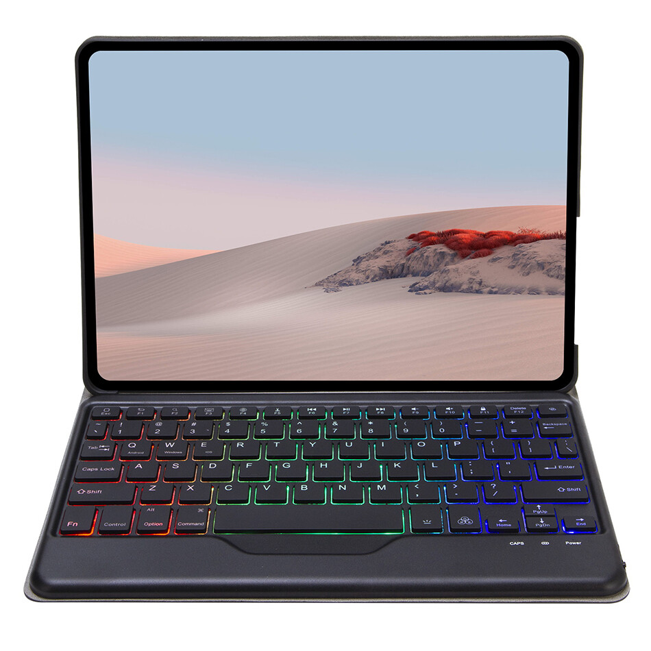 IFarcase Ốp Da Lật Bàn Phím Có Đèn Nền Cho Surface Go Ốp Thông Minh Nam Châm 2021 Cho Surface Pro 4 5 6 7 Ốp Bàn Phím