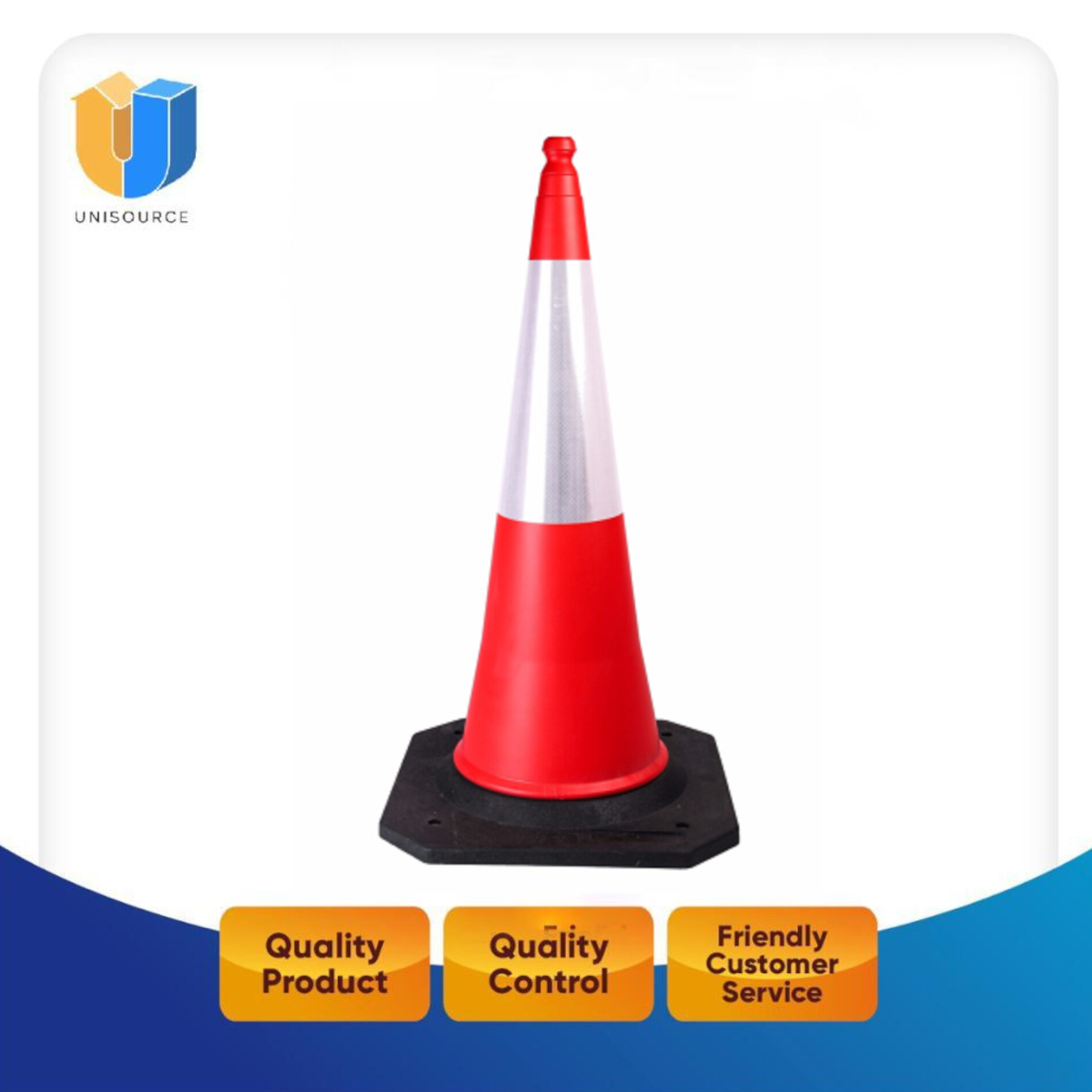 Road Cone 70cm Reflective Barricade Cone, Ice Cream Cone