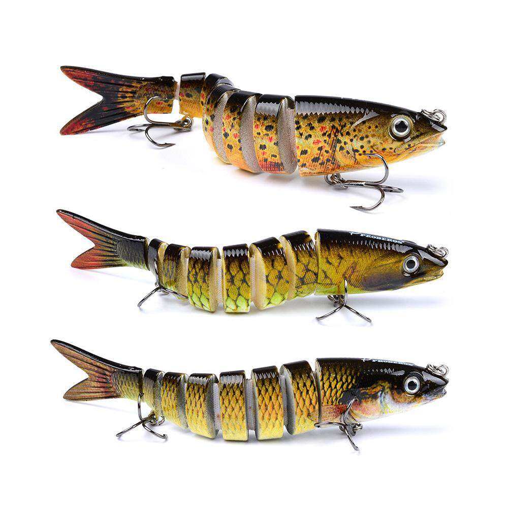 Outflety เหยื่อตกปลาและเหยื่อเหมือนจริงปลาอาหารช้า Sinking ตกปลา Hard Lure ชุดอุปกรณ์ตกปลากลางแจ้งเหมาะสำหรับทะเลสดน้ำ