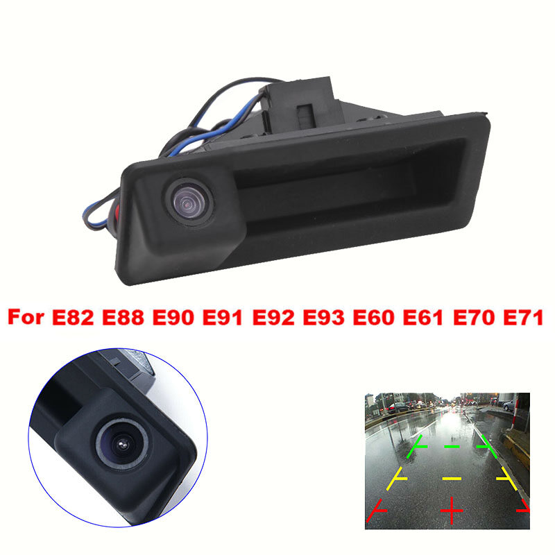Car Rear View Camera Backup Reverse Tailgate Trunk Handle Camera For-BMW E82 E88 E90 E91 E92 E93 E60 E61 E70 E71