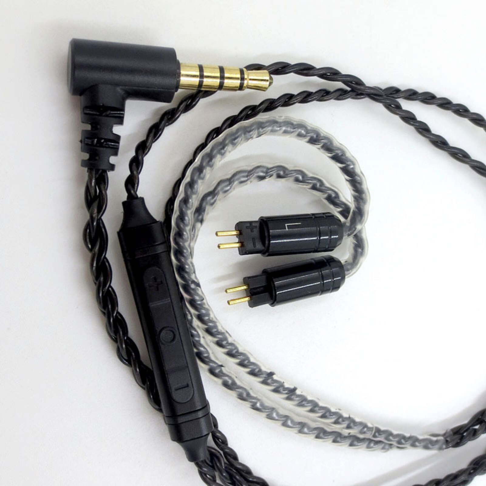 Baicai Cáp Tai Nghe Nhà Bếp Cáp Âm Thanh Tai Nghe 3.5Mm Độ Bền Cao Chuyên Nghiệp Thay Thế Bằng Mic Cho Shure SE215/Cho Sennheiser IE80S/Cho Audio-Technica A2DC/LS70/IM50/IM04 Tai Nghe Âm Thanh Rắn