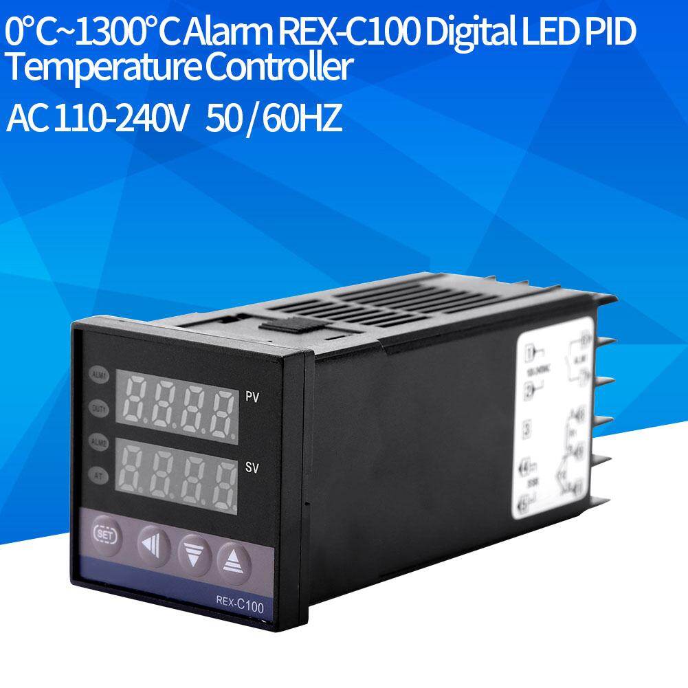 0℃~1300℃ Alarm REX-C100 Digital LED PID Temperature Controller Kits AC110V-240V