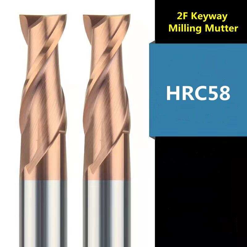 1.5 mm Small Diameter End Mill 2 Flutes Carbide Milling Cutter HRC58