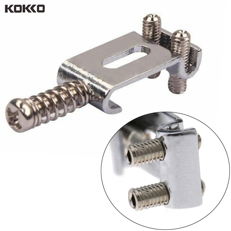 KOKKO Guitar Saddles Bridge Metal Tremolo Saddle System String Spacing for Stratocaster Telecaster Electric Guitar Maintain Part 6pcs