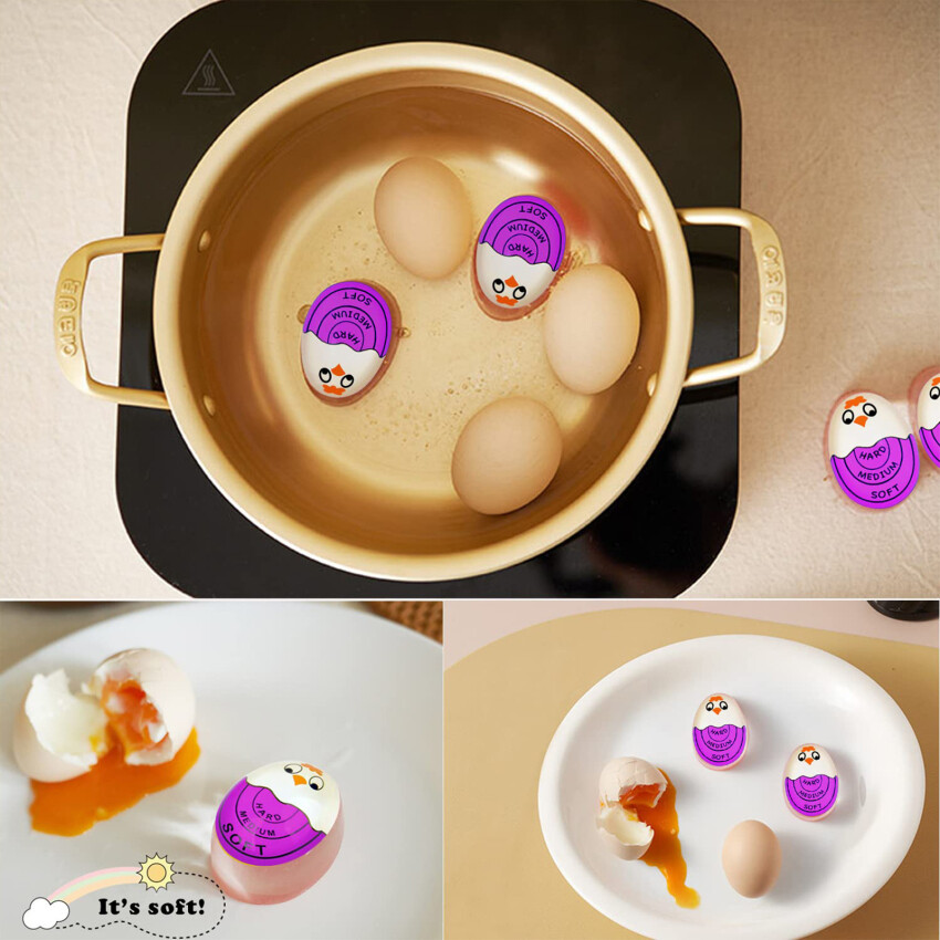 Egg Timer Color-Changing for Boiling Eggs Soft Hard Boiled Egg Perfectly Every Time No BPA Safe Easy-to-Read and Fun No More Guesswork