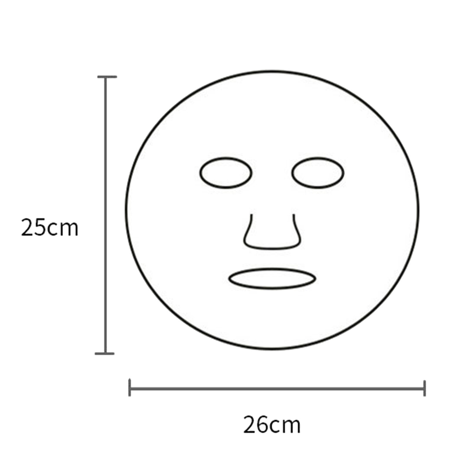 AWEI1 100Pcs Plastic Film Disposable Prevent Moisture Loss PE Material Multipurpose Perfect Fitting Masque Sticker for Spa Masque Sticker Lightweight